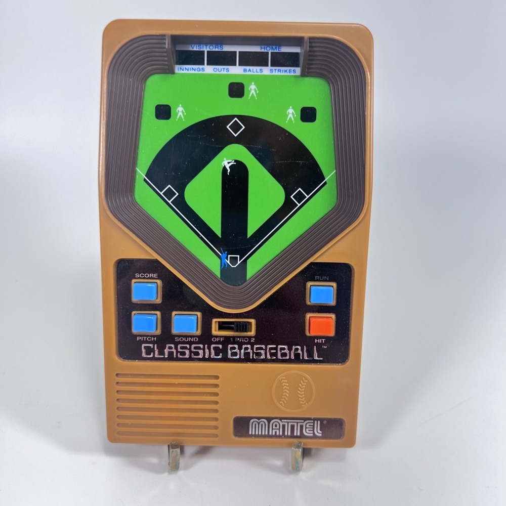 2001 Mattel‎ Classic Baseball Handheld Electronic Game Tested and Working